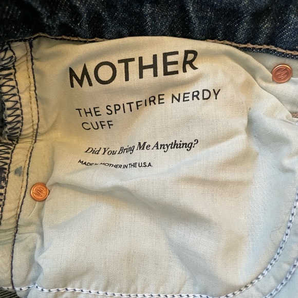 New Mother The Spitfire Nerdy Cuff Jeans - Picture 6 of 8